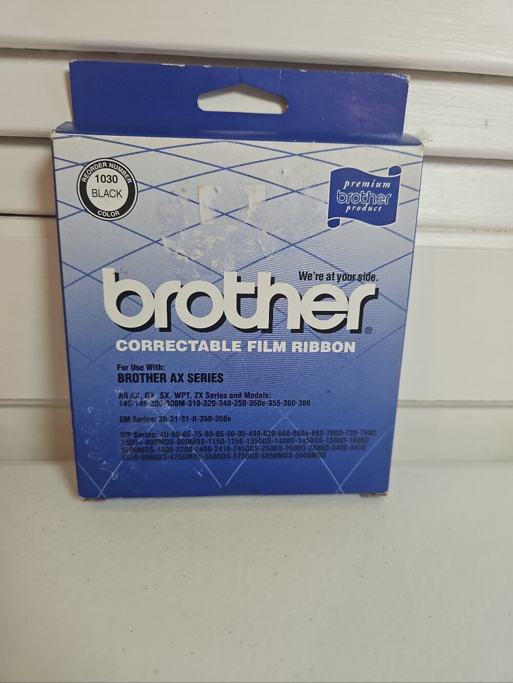 Brother 1030 Correctable Film Ribbon Black Typewriter Cassette NEW SEALED